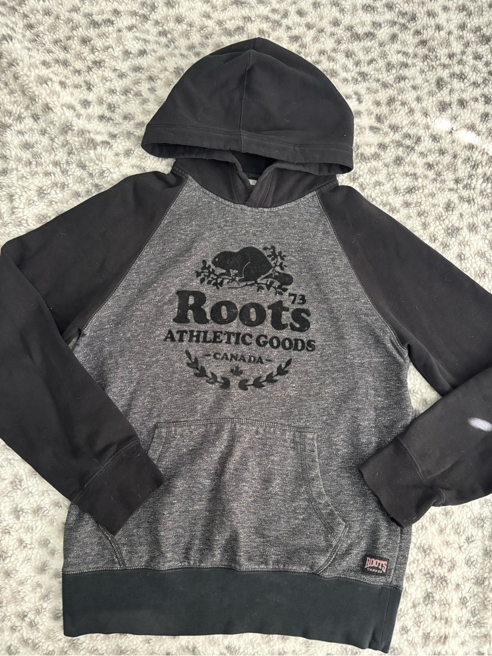 Roots Black and Gray Hoodie